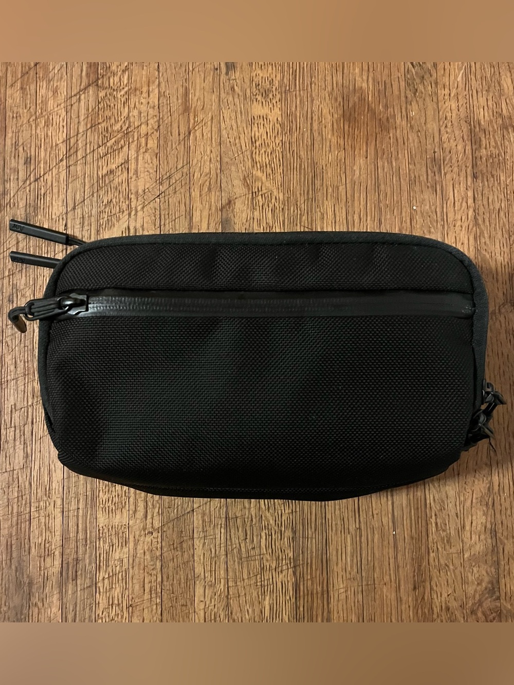 AER dopp kit - toiletry bag -  Black Utility Pouch - Minimal Carry Organizer